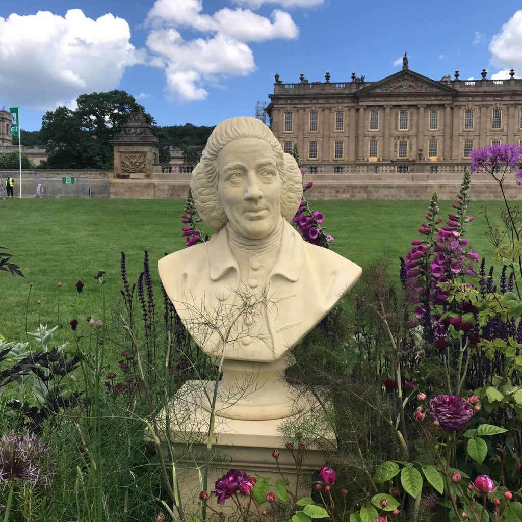 haddonstone capability bust photographed at chatsworth
