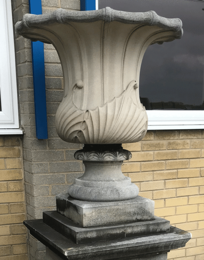 weathered galle vase