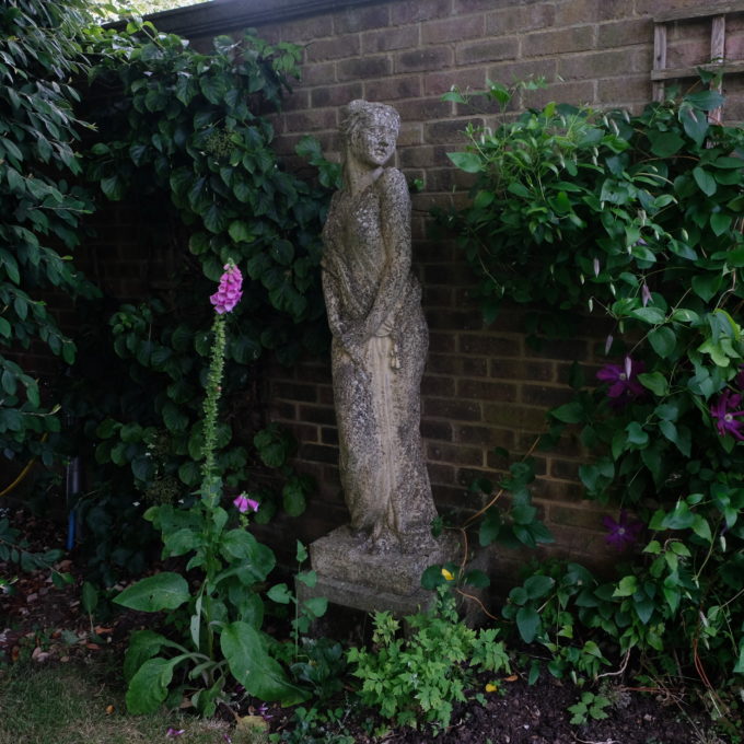 Spring Statue and Dado Pedestal (weathered) - Bath